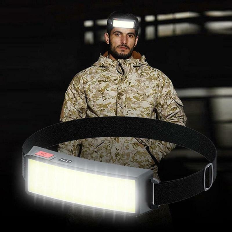 LED Headlight with USB Rechargeable Detachable High Bright Headlamps Easy to Use