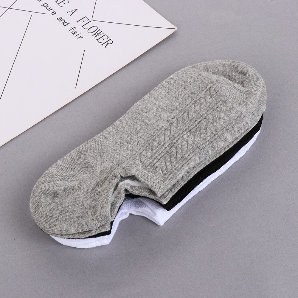 3Pairs Short Breathable Massage Business Men's Socks Cotton Sock Ankle Boat Sox