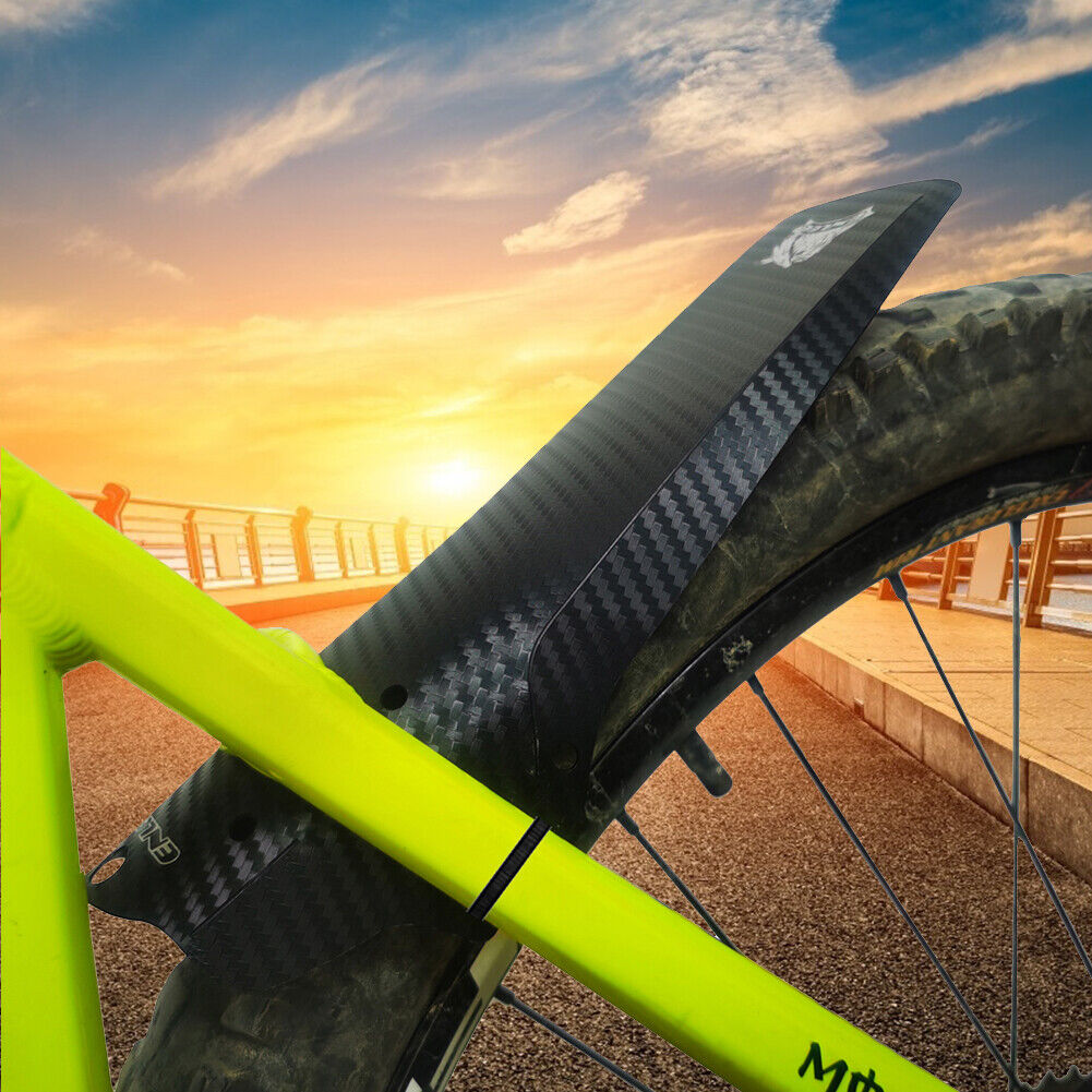ENLEE 2pcs MTB Bicycle Front Rear Tire Folding Fenders Bike Mudguard Black