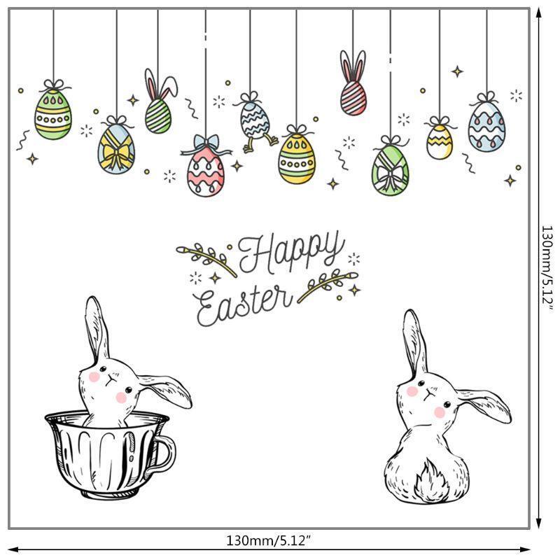 Happy Easter DIY Silicone Clear Stamp Cling Seal Scrapbook Embossing Album Decor