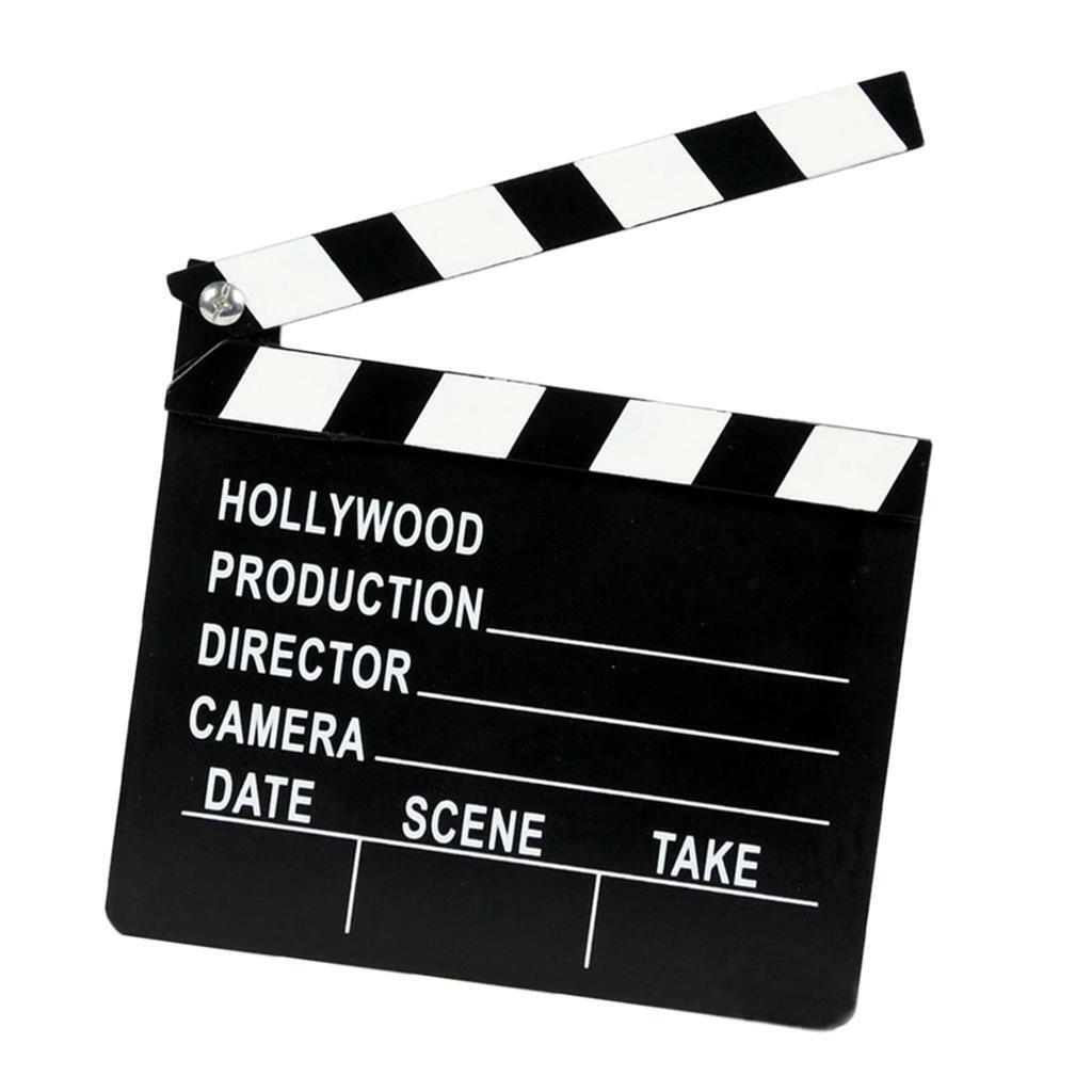 Black  Film Directors  Action Scene Board Costume Photo 20x18cm