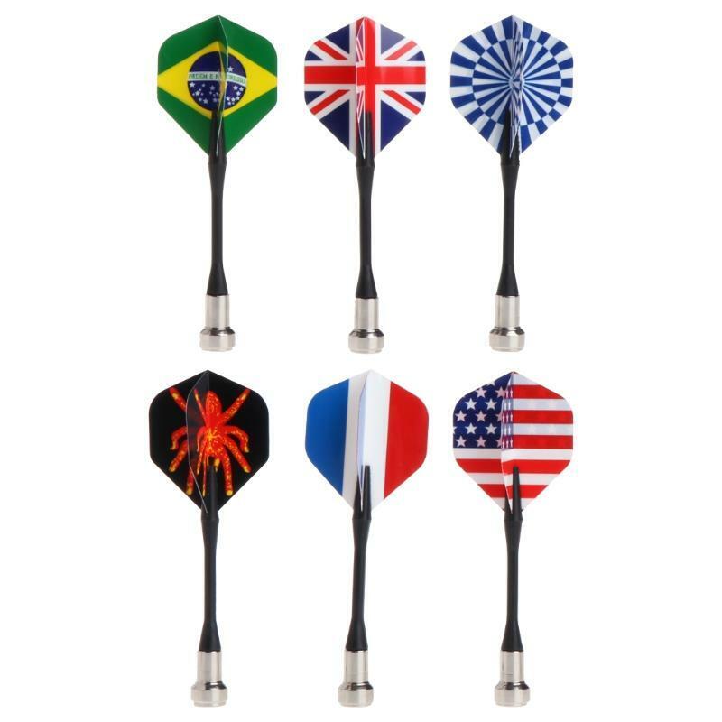 6pcs/lot Bullseye Target Game Child Safety National Flag Magnetic Dart