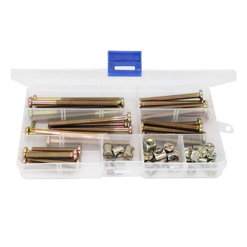 Baby Bed Crib Screws Hardware Replacement Kit M6x40mm/ 50mm/ 60mm/ 70mm/ 80mm
