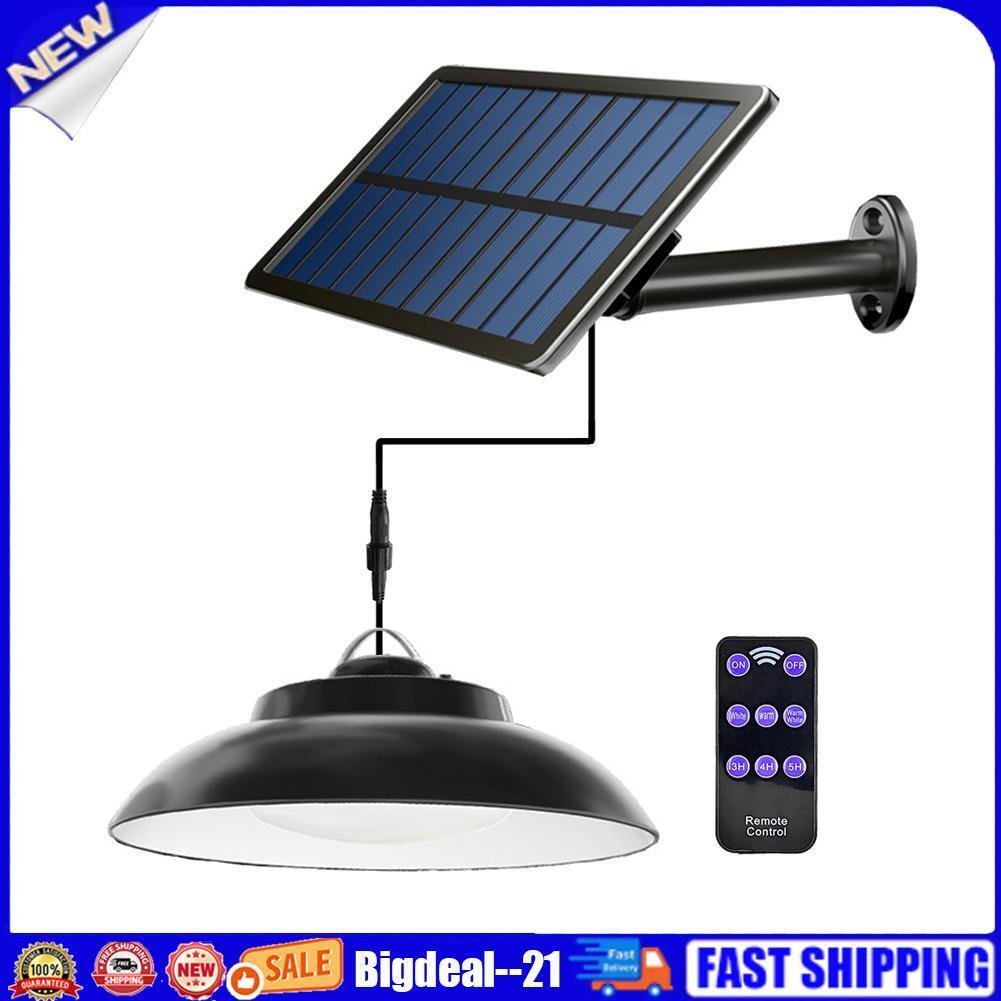 48 LED Solar Pendant Lamp Waterproof Hanging Shed Lights for Outdoor Indoor