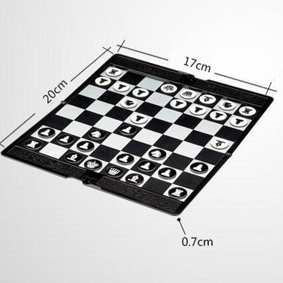 Foldable Mini Size Magnetic Chess Set  Pocket Chess Family Game