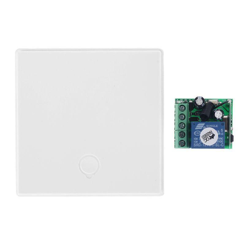 DC12V Self Generator Wall Remote Control Switch Wireless Receiver Relay Module
