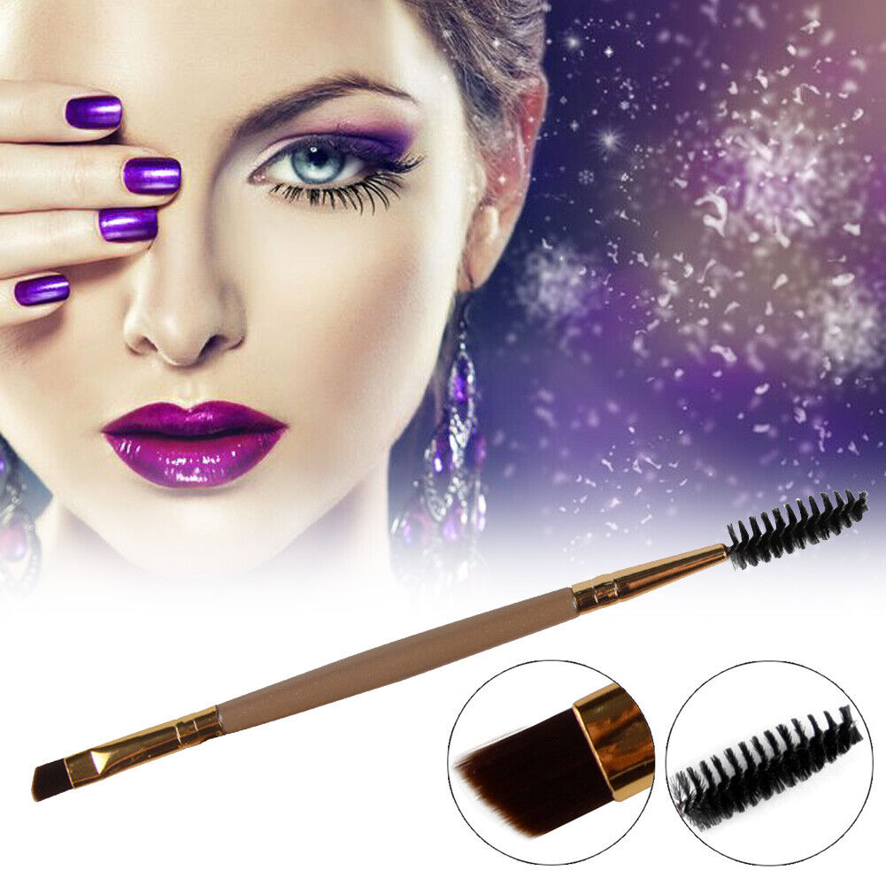 1pc Double Head Brush Pro Eye Lash Eye Brow Brush Cosmetic Makeup Brush