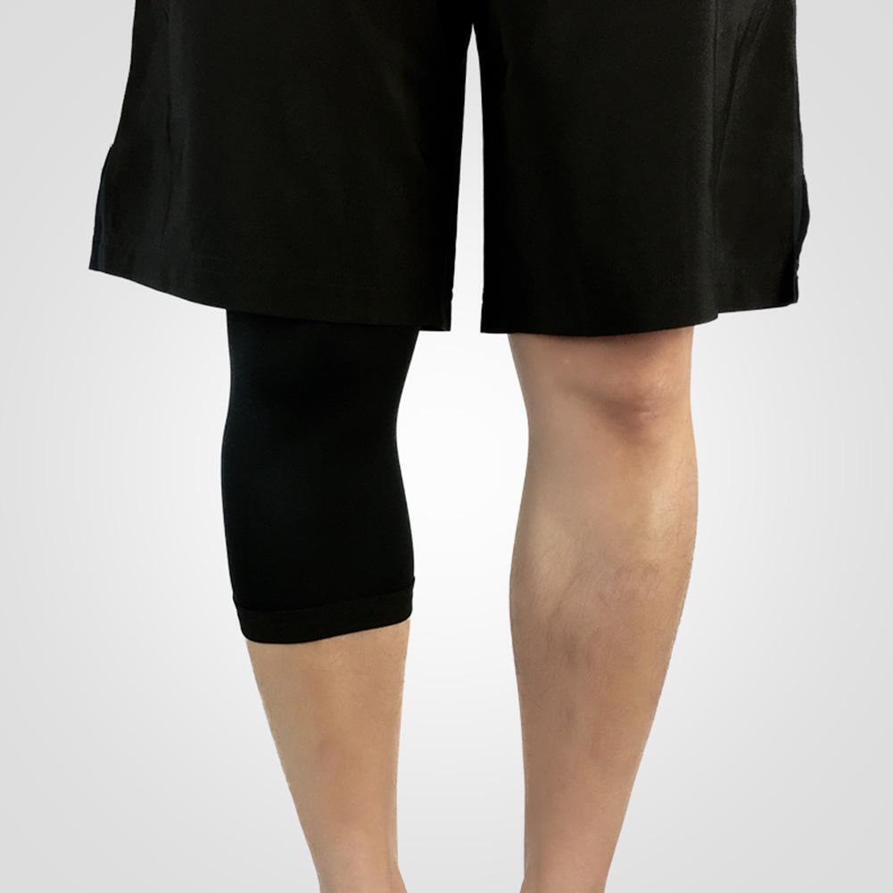 1pc Sports Knee Pad Elastic Cycling Running Compression Kneepad (Black L)
