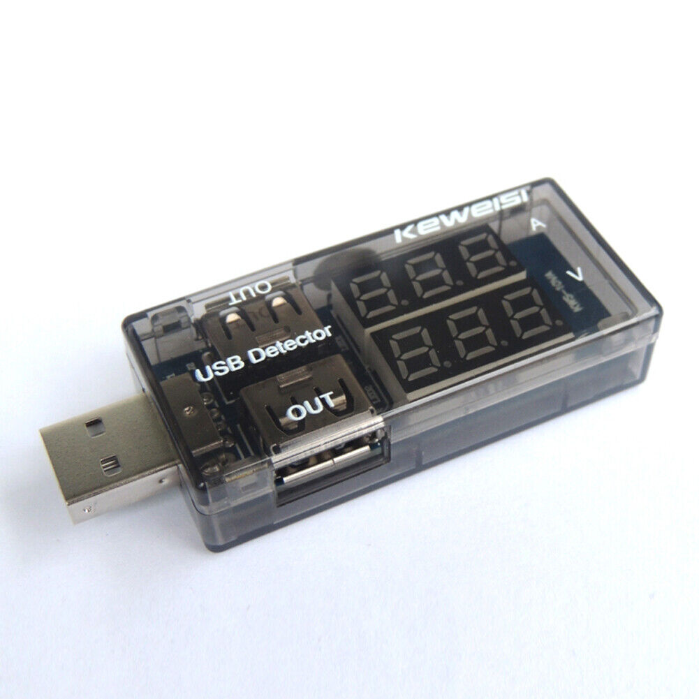 USB Charger Current Voltage Charging Detector Battery Voltmeter Ammeter