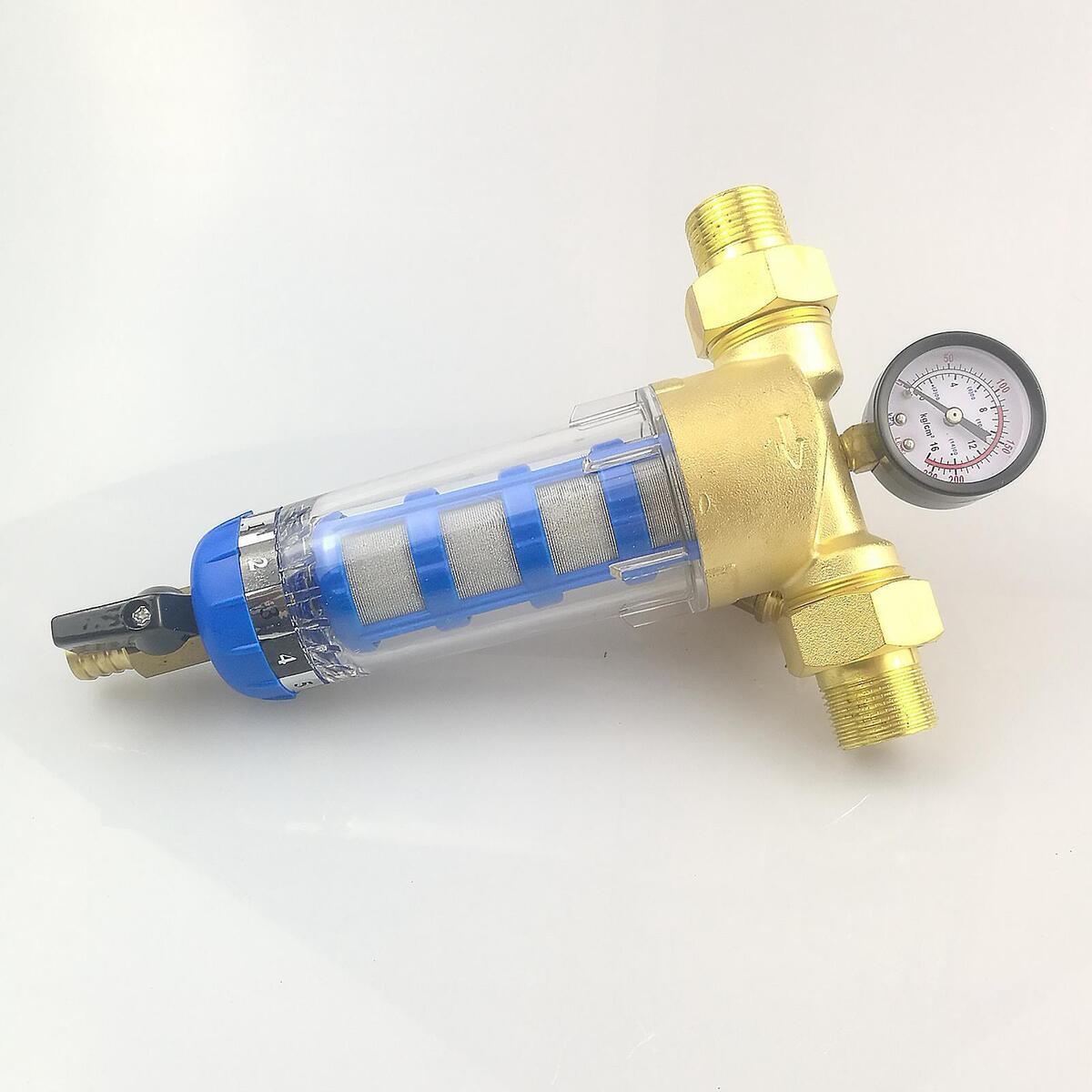 40 Micron Water Pre Filter System Spin Down Sediment for Well Water Bathroom