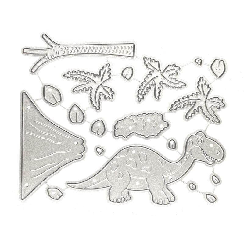 Jungle Dinosaur Cutting Dies Carbon Steel Embossing Die Cuts for DIY Card Making