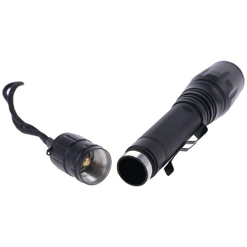 10000 Lumens 5 Modes XML T6 LED 18650 Powerful Torch Police Flashlight Lamp