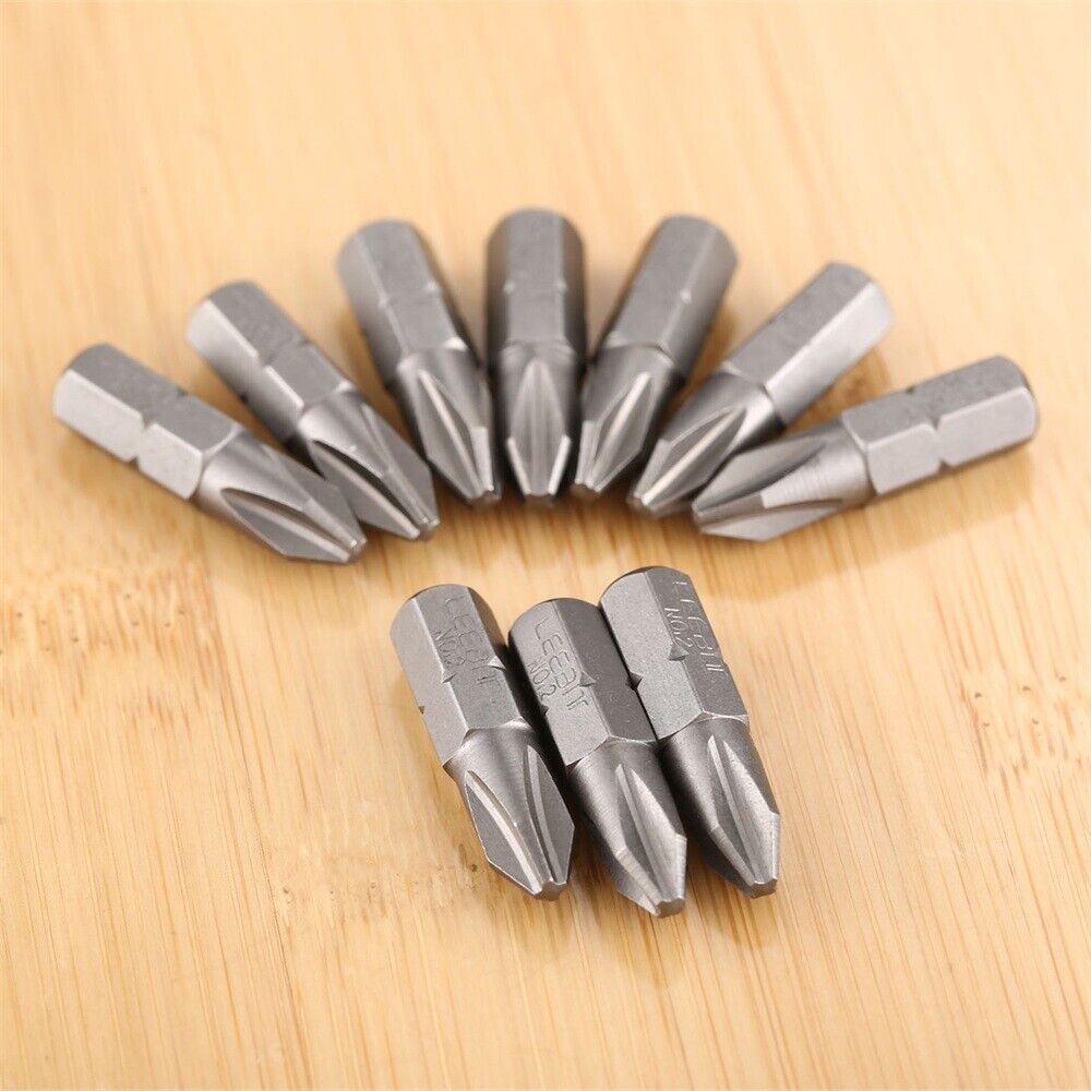 Useful Cross Head Tip Screwdriver Bit Set Tool Cross Screw Driver 1/4" Hex Shank