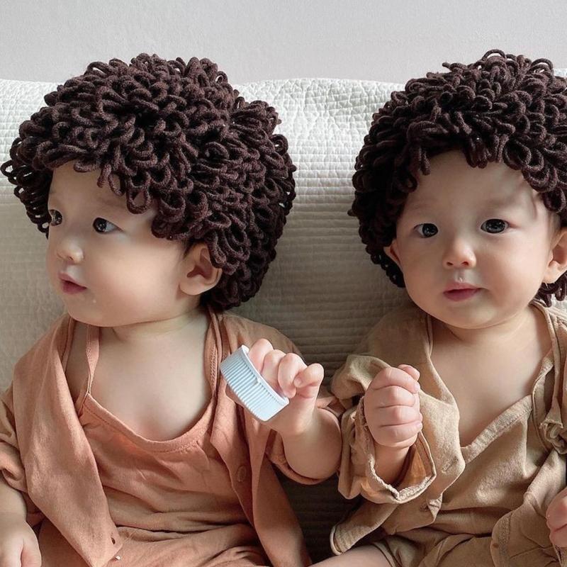 Baby Funny Hat Children Wig Hat Instant Noodle Hat Curly Hat for Funny Party