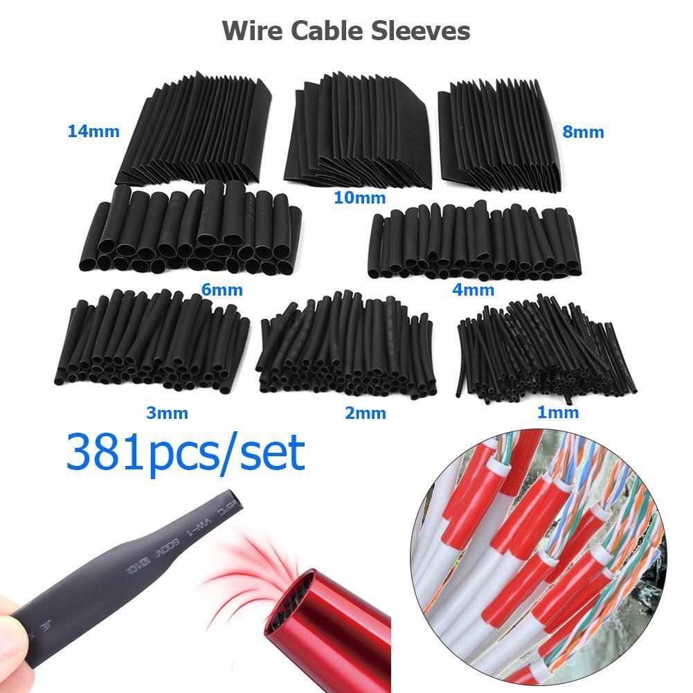 328pcs/set Insulation Shrinkable Tube Heat Shrink Tubing Wire Cable Sleeves
