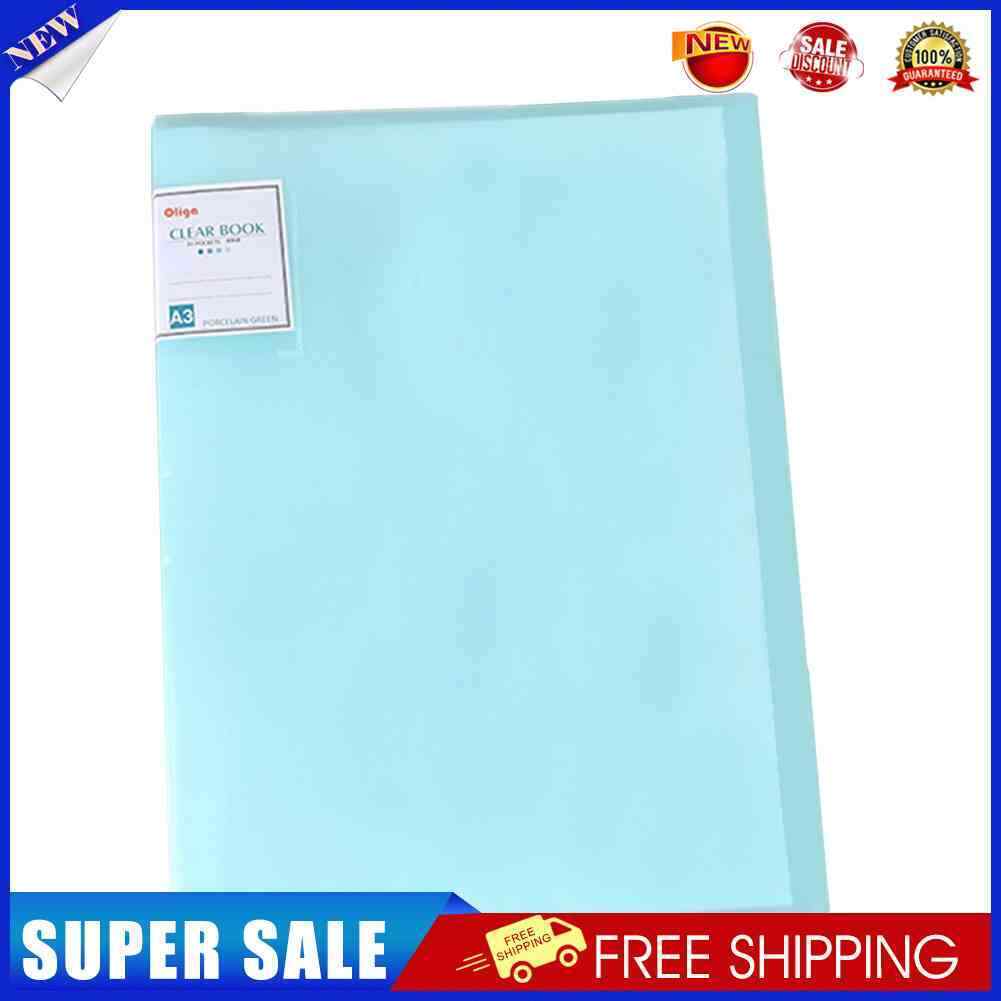 A3 30 Pages Diamond Painting Waterproof Photo Album Book Covers (Green)