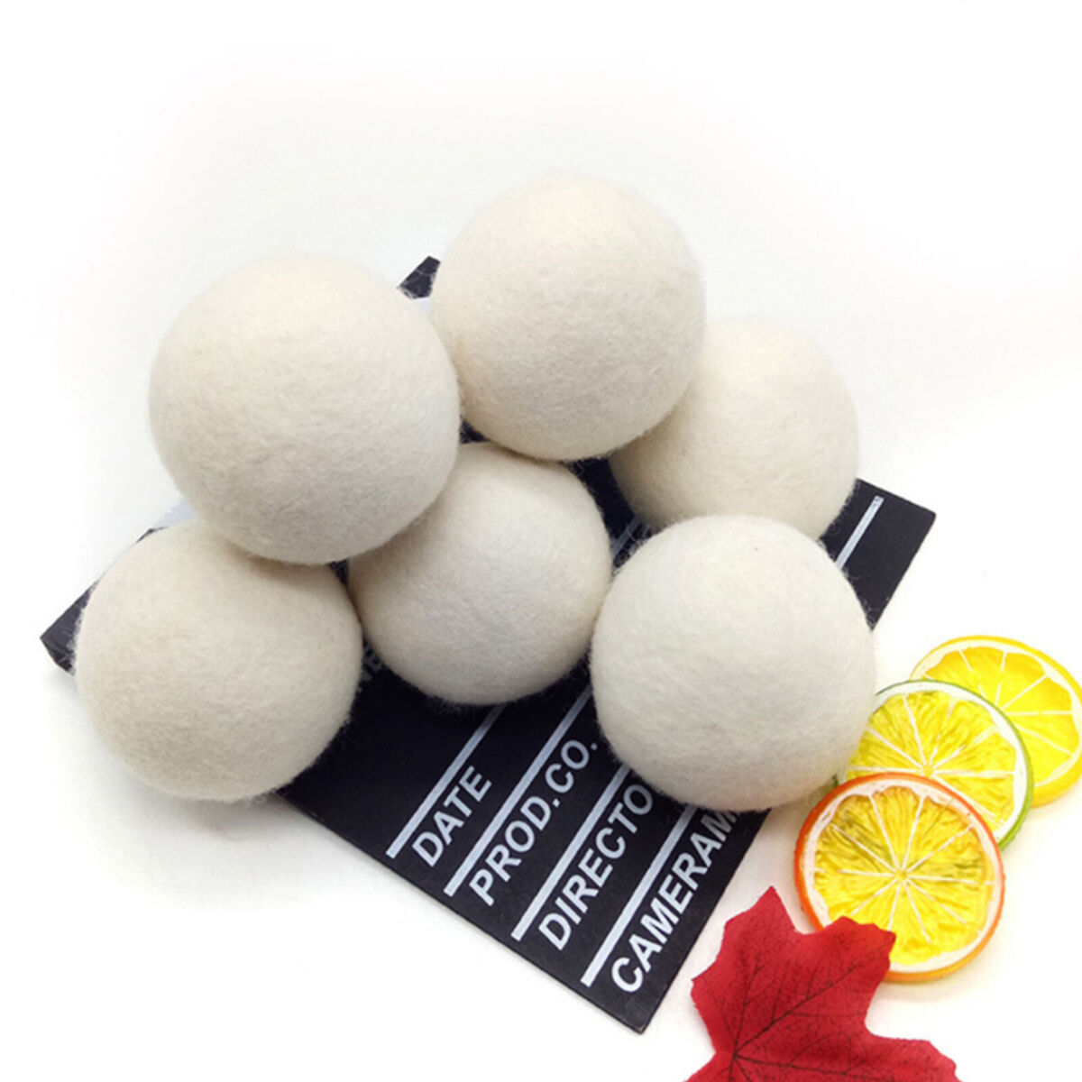 Organic Nature Wool Dryer Balls - 4 Pack Reusable Dryer Balls for Laundry