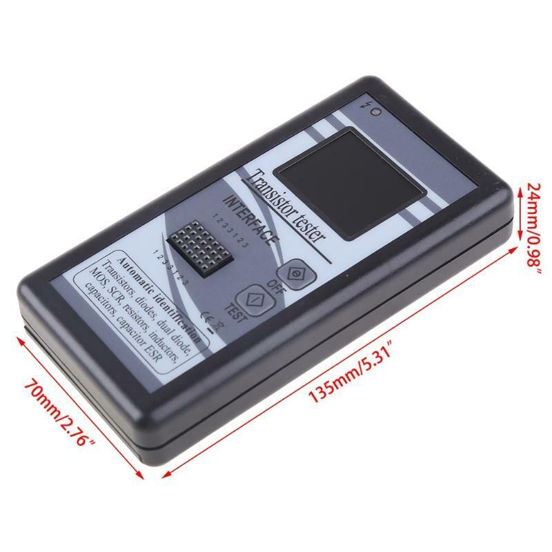 Transistor Tester Diode Resistor Inductance MOS ESR LCR Meter TFT Color Display
