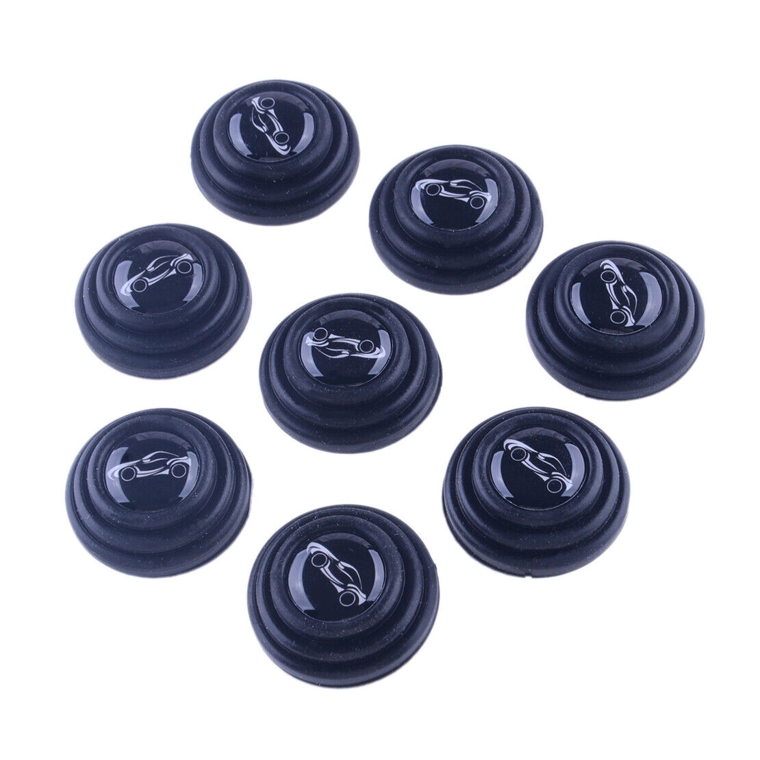 8Pcs Car Door Anti-Collision Pad Sound Insulation Shock-Absorbing Gasket Assy