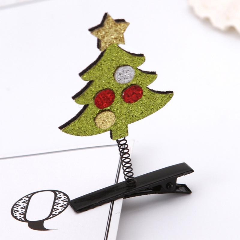 Christmas Gift Hair Clips Santa Claus Hat Hair Barrette Trendy Ponytail Decor
