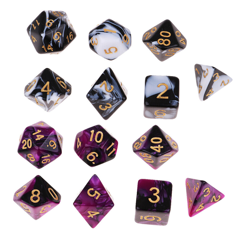 Polyhedral  Die  D8 D10 D12 D20 for DND RPG MTG  Supplies