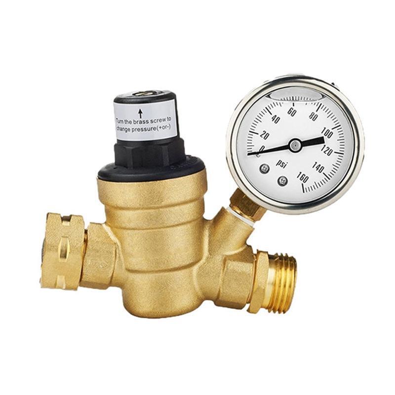 Brass Water Pressure Regulator Lead Free Adjustable Water Pressure Reducer Valve