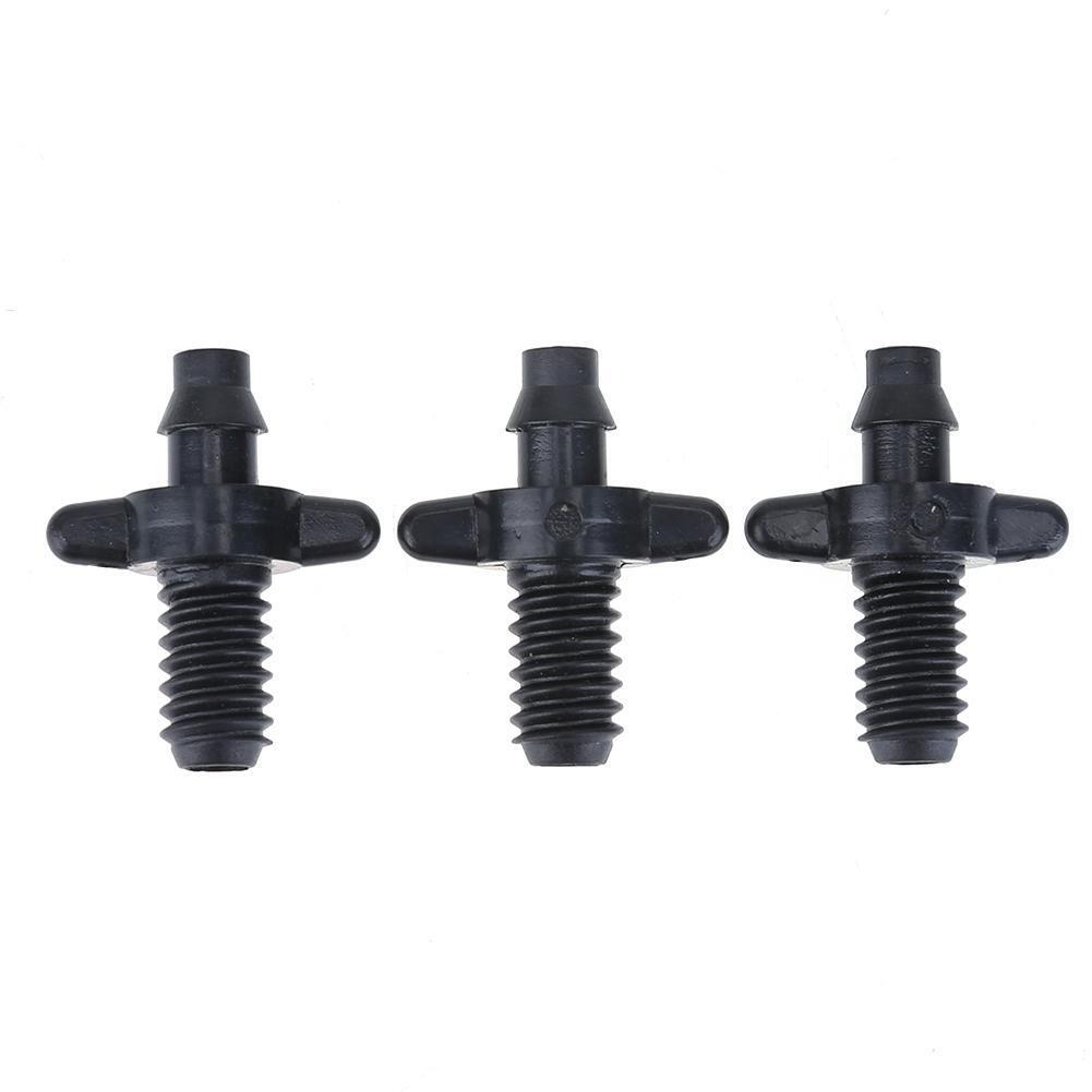 50pcs 6mm Male Thread Single Barbed 4/7mm PVC Hose Connector Home Garden