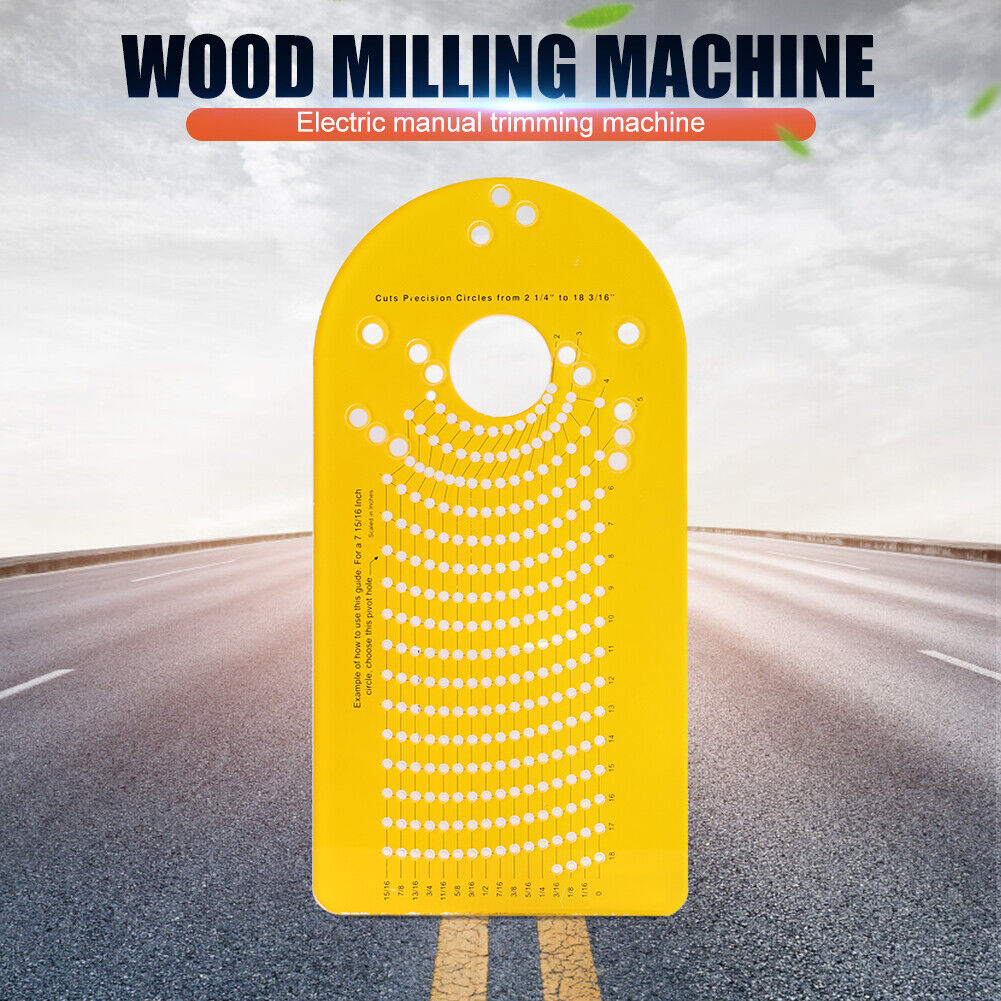 Electric Hand Trimmer Wood Router Woodworking Milling Circle Cutting Jig