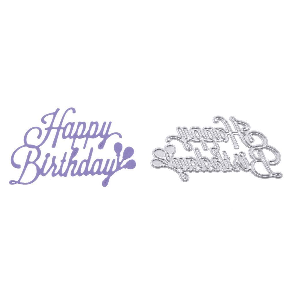 Birthday DIY Metal Scrapbook Craft Embroidery Art Cutting Die Stencils Gift