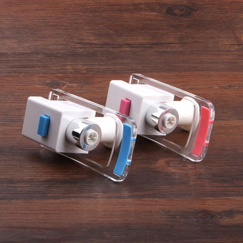 2 PCS Plastic Tap Faucet for Water Dispenser Replacement Push Type Easy to Use
