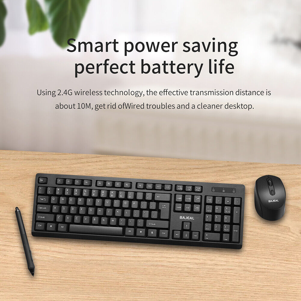 2.4G Wireless Keyboard Mouse Set Business Office Keyboard Mice Combo Kit