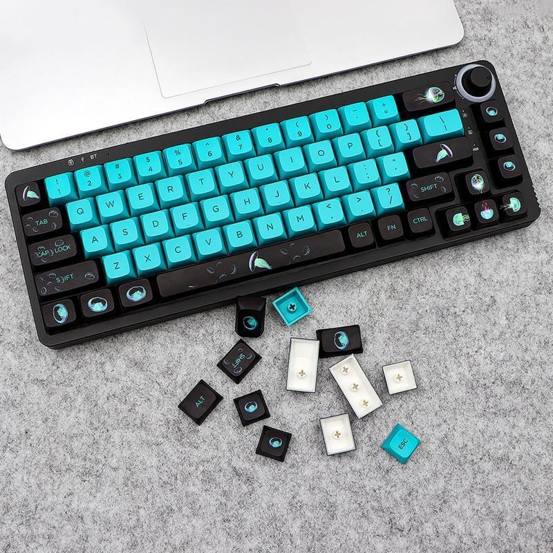 141 Key XDA Profile Keycap PBT DYE-SUB Personalized Jelly fish Backlight Keycap