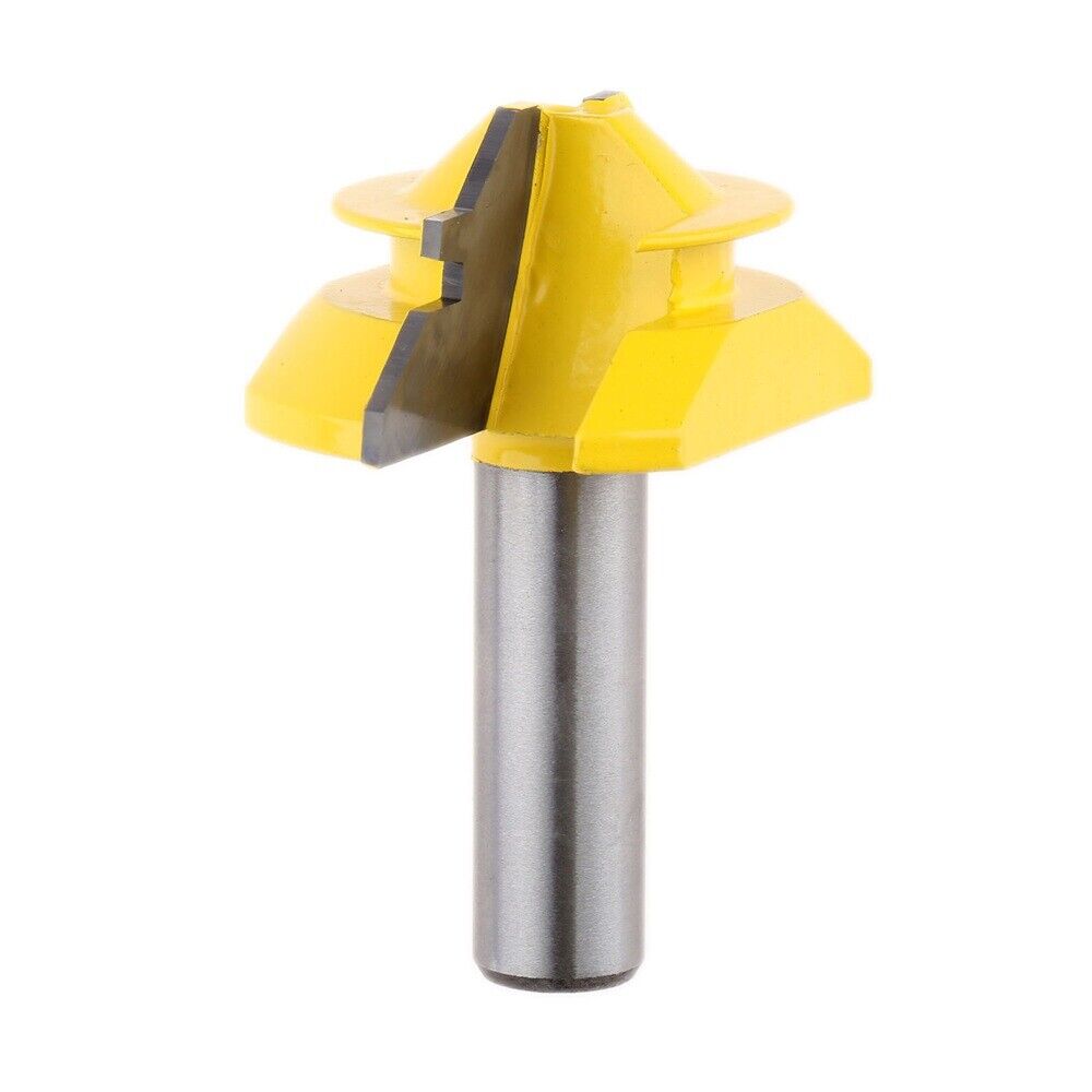 45 Degree Router Bit Matched Tongue Groove 1/2 Inch Shank Milling Chisel Cutter