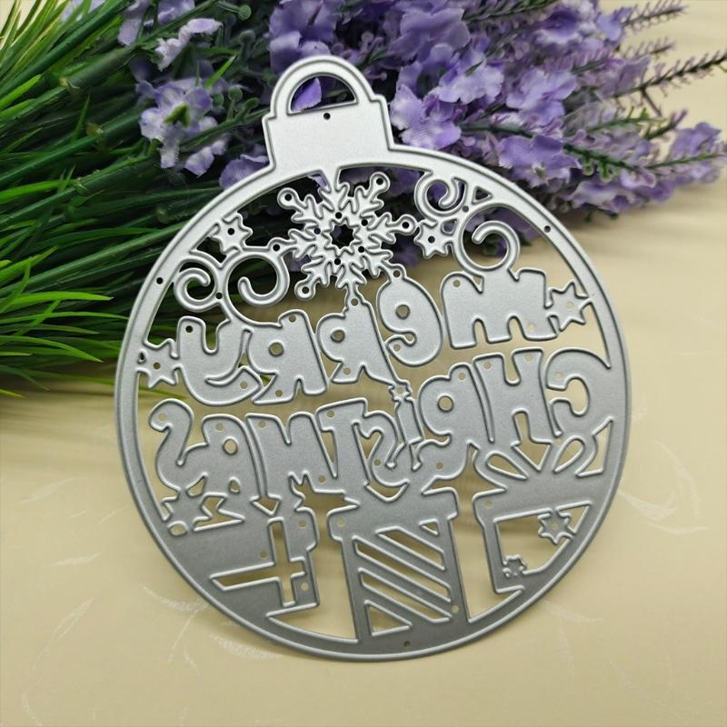 Merry Christmas Tag Metal Cutting Dies Stencil DIY Scrapbooking Album Paper Card