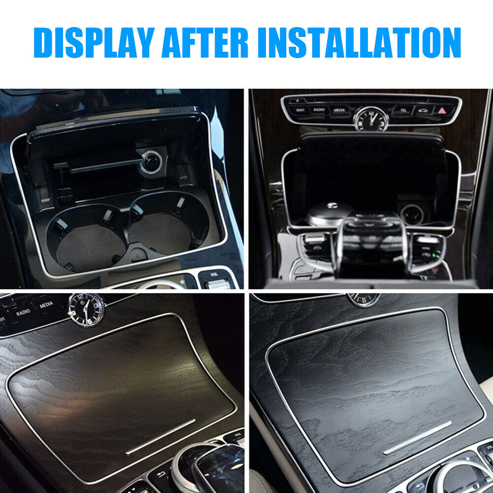 Ashtray Cup Holder Strip Trim Chrome for Mercedes Benz W253 W205 2015-2020