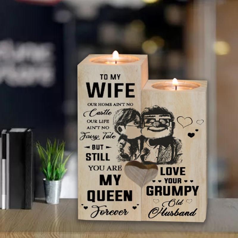 Candle Holder - for Wife - You are My Queen Forever - Gift for Birthday, Anniver