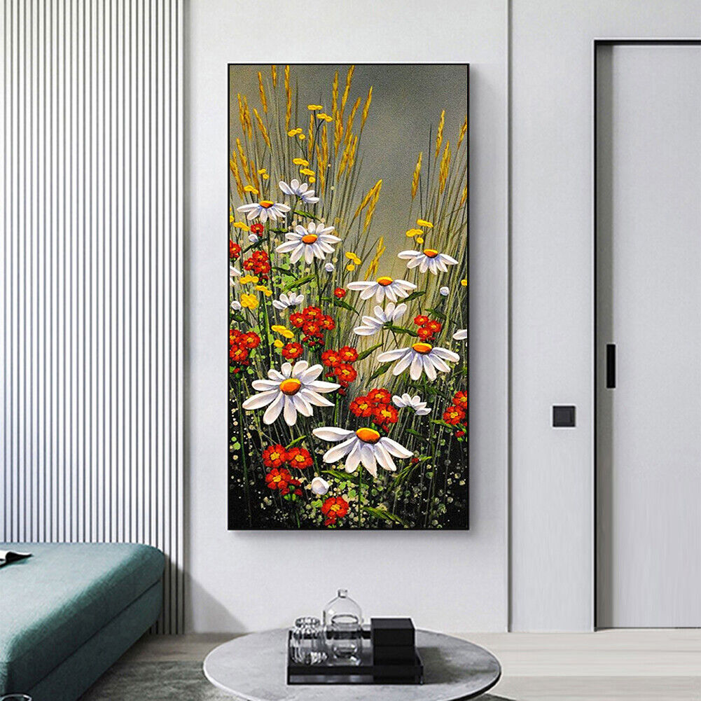 Flowers Grass Full Drill Diamond Painting Mosaic Kit Rhinestone Bead Craft