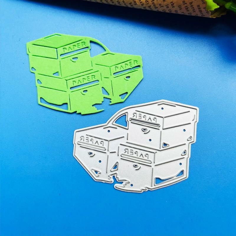 Paper File Storage Box Metal Cutting Dies Embossing Stencil DIY Album Template
