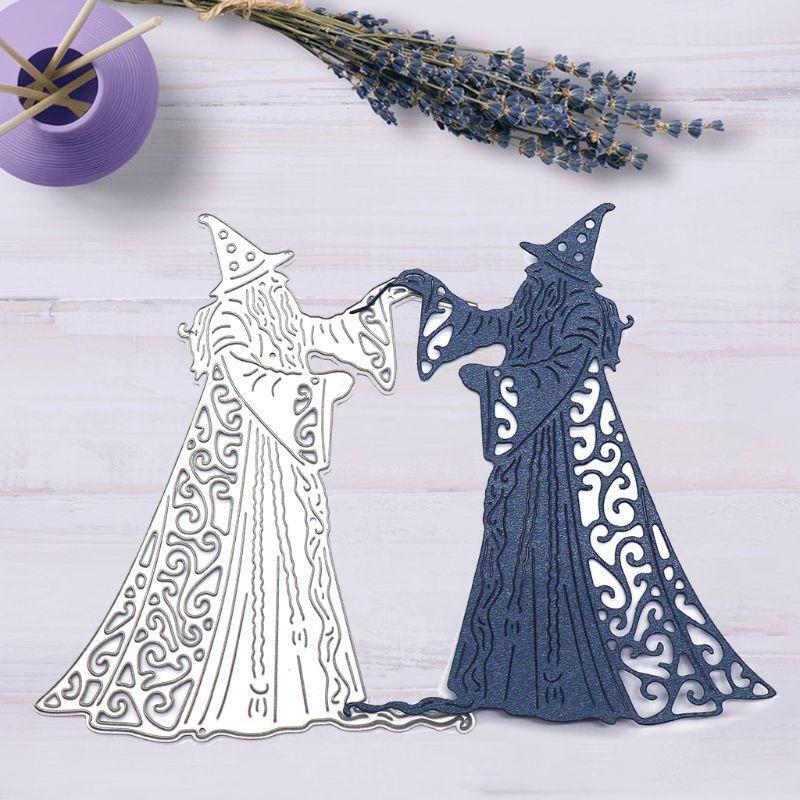 Halloween Wizard DIY Handicrafts Cutting Dies Metal Cutting Stencils for Stamp