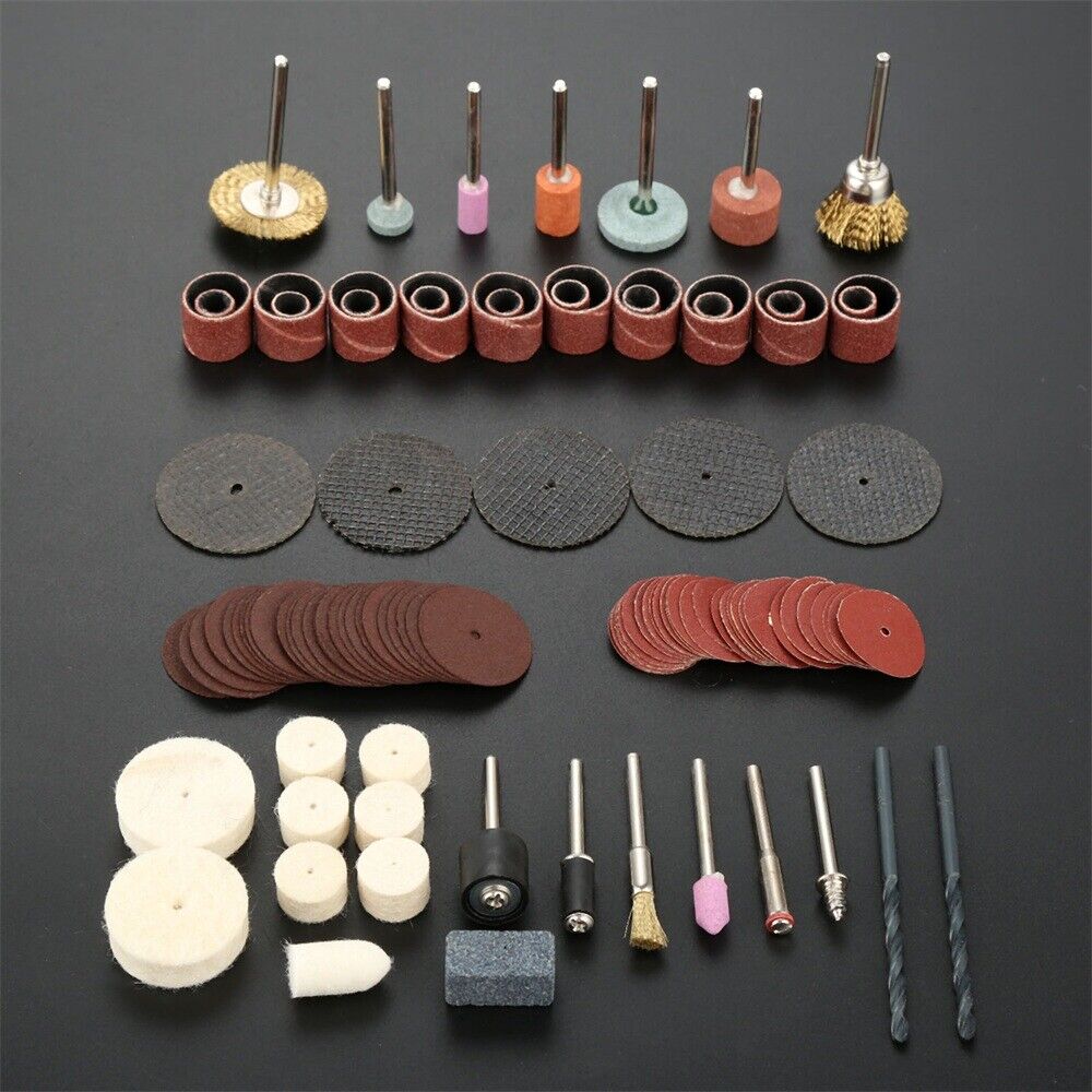 106Pcs /Set Polishing Grinding Buffing Tools Set Kit in Box for Metal Jade Glass