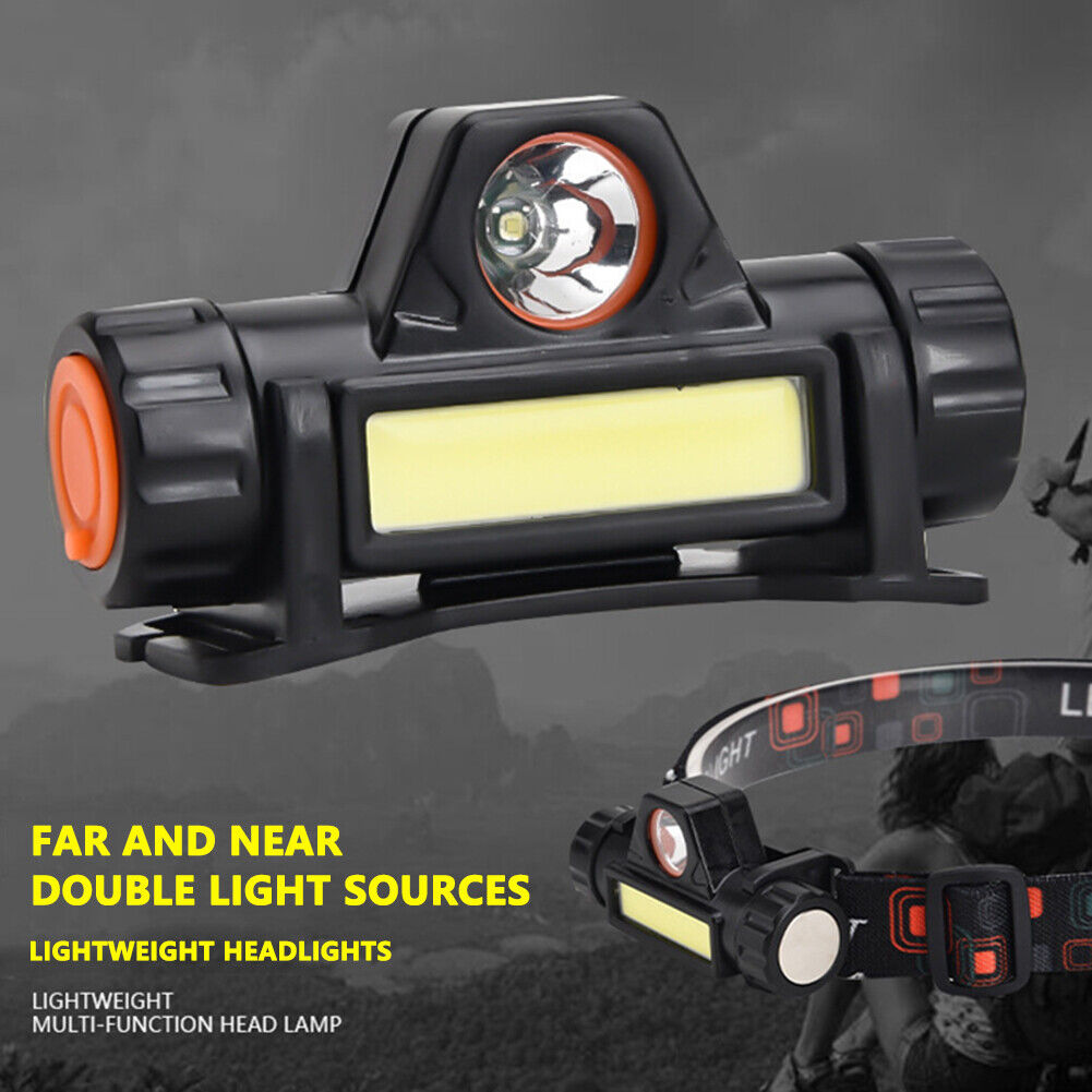 LED Headlamp Super Bright Warning Headlights for Riding Running Camping