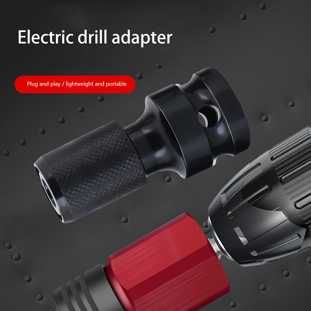1/2 Inch Square To 1/4 Inch Hex Ratchet Socket Wrench Sockets Adapter (B)