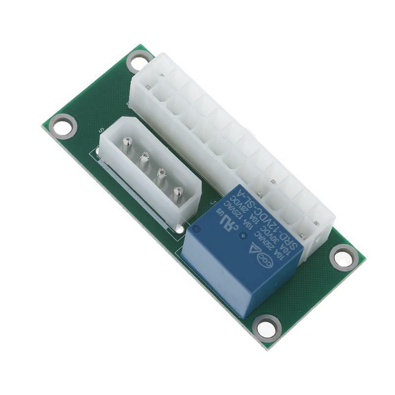 24Pin To 4Pin Power Adapter Card Dual Psu Synchronous Startup Board Economy