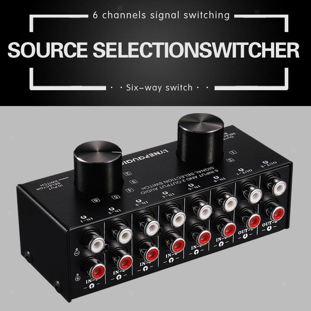 Port Input 6 Output Video  AV   Switch Switcher Selector Box