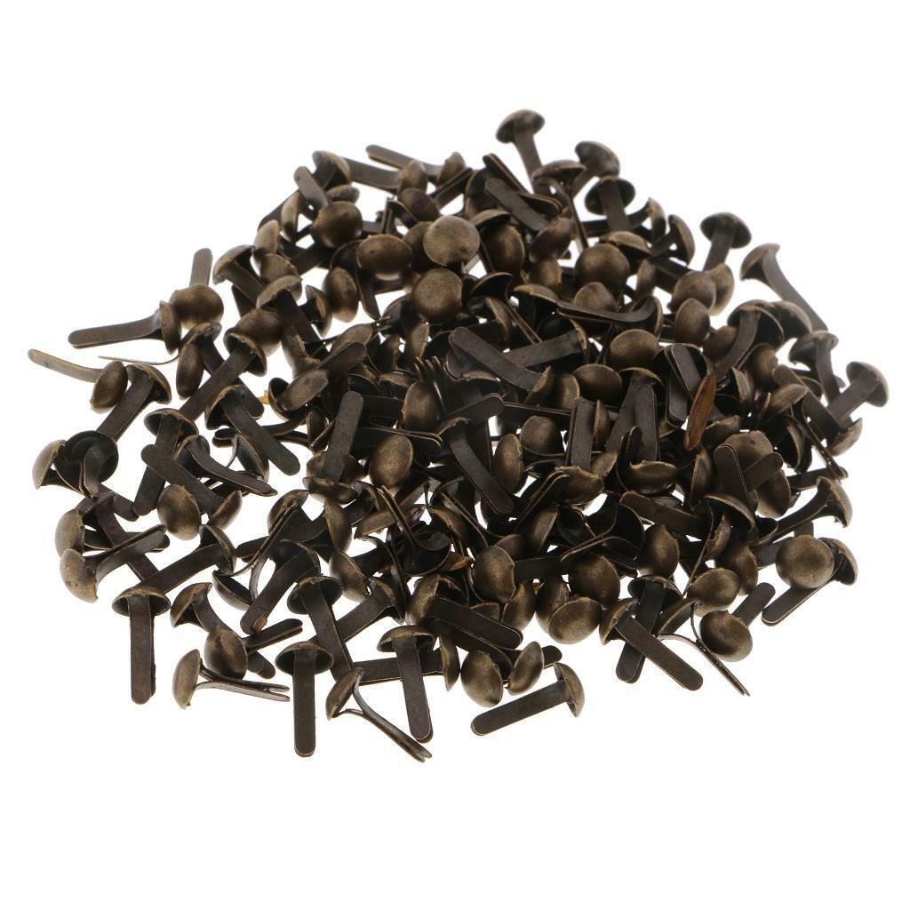 600x Bulk Iron Brads Decorative Paper Fasteners Scrapbooks Album Decorations