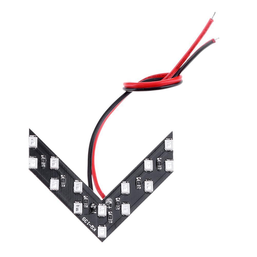 2pcs Red 14SMD LED Car Rear View Side Mirror Arrow Panel Turn Signal Lights