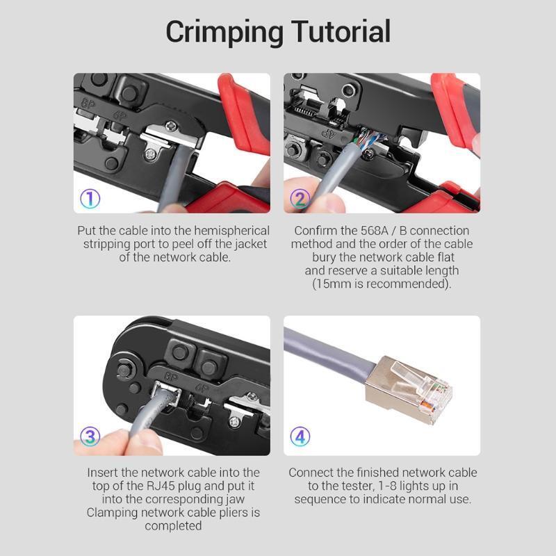Universal Stripping Tools Crimping Pliers Terminal LTN5684R Crimper Cable Cutter