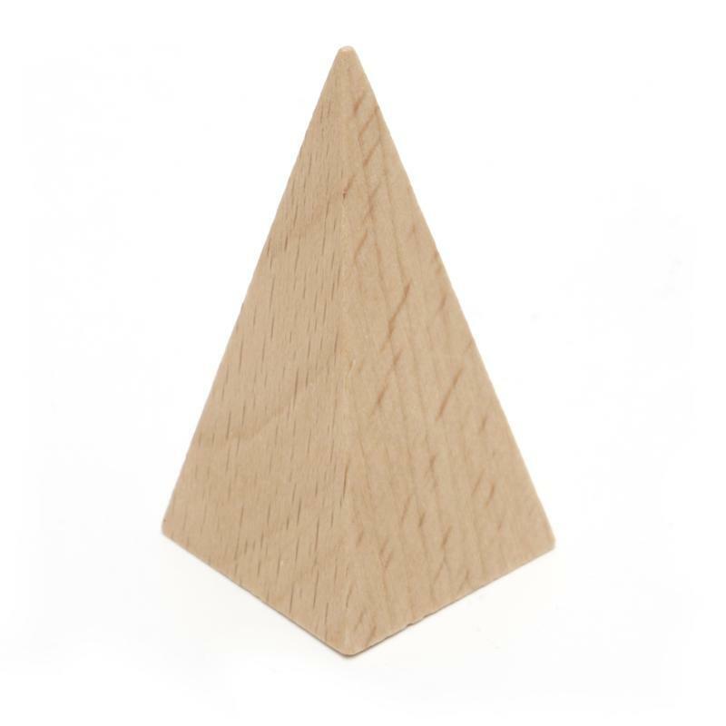 Wooden Geometric Solids 3-D Shapes Montessori Learning Resources for School Home