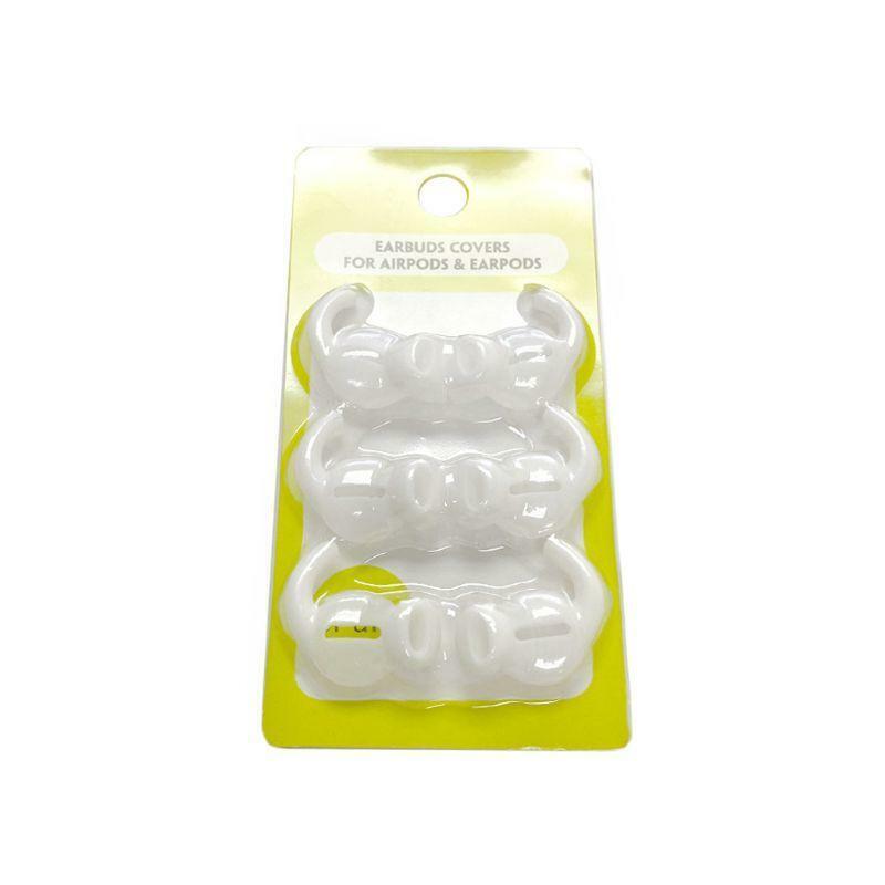 3Pair Soft Silicone Earbuds Headphone Earpods Cover Eartip Cap for Airpods 1/2