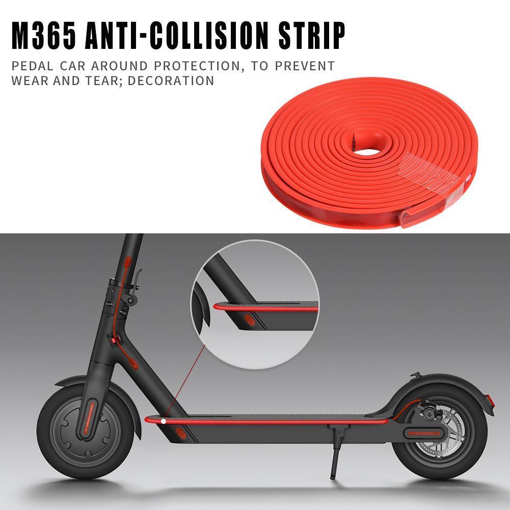 Electric Scooter Protection Set Anti-Collision Strip for M365 Pro (Red)